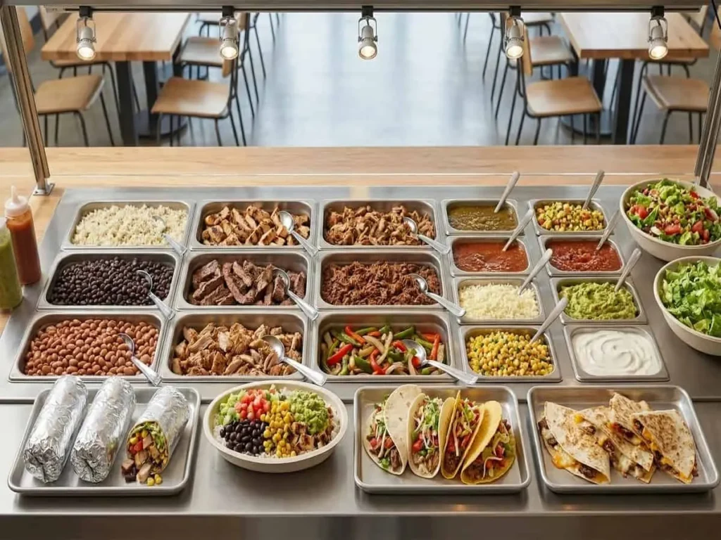 chipotle menu prices board burritos bowls tacos usa

