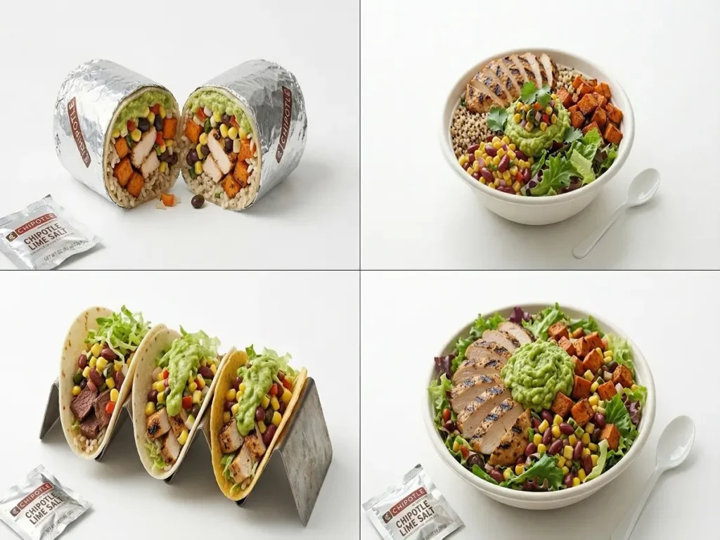 chipotle burrito vs bowl vs tacos vs salad comparison
