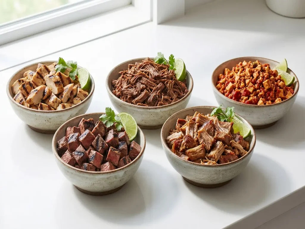 chipotle protein options chicken steak barbacoa sofritas