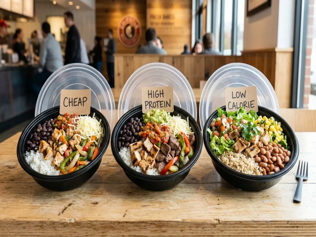 best chipotle menu options cheap high protein low calorie
