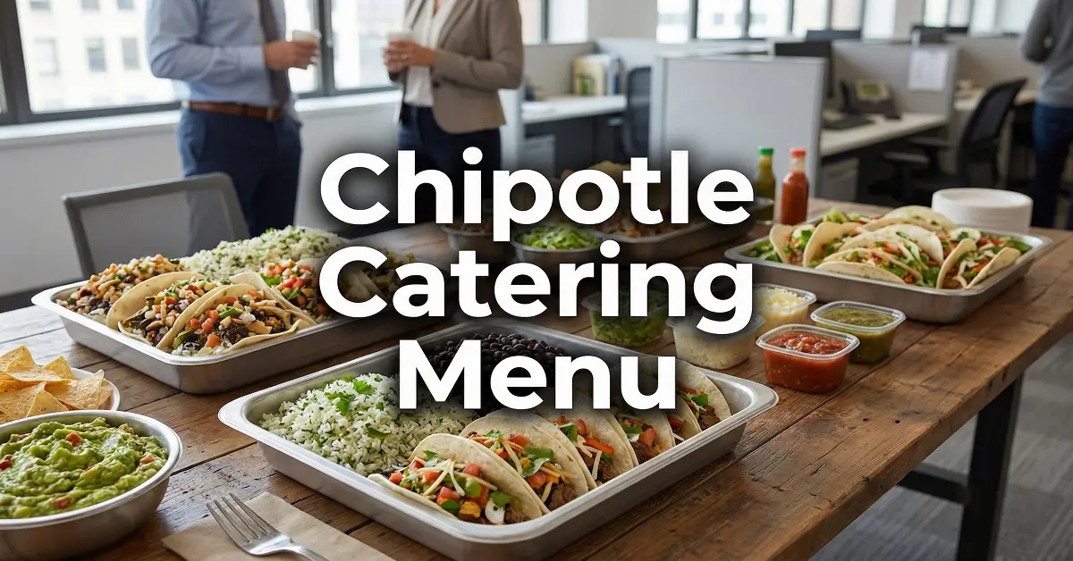 Chipotle Catering Menu Guide