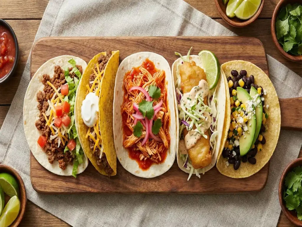 Best tacos to order including classic crispy spicy seafood and vegetarian tacos