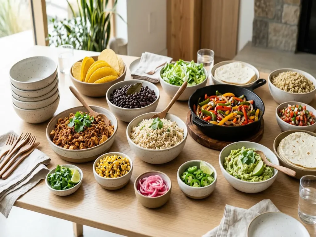 Chipotle catering dietary options with vegan vegetarian dairy-free and gluten-friendly bowl ingredients
